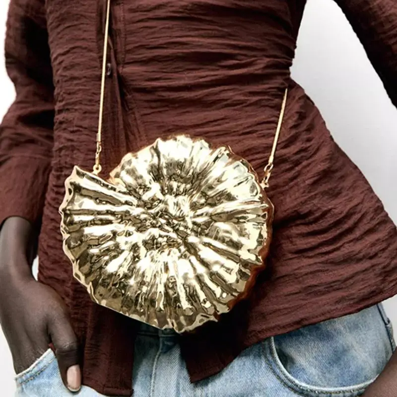 

Cute Acrylic Sea Shell Ladies Mini Crossbody Bag Single Shoulder Spring New Style Fashionable Women's Bag Simple Elegant Design