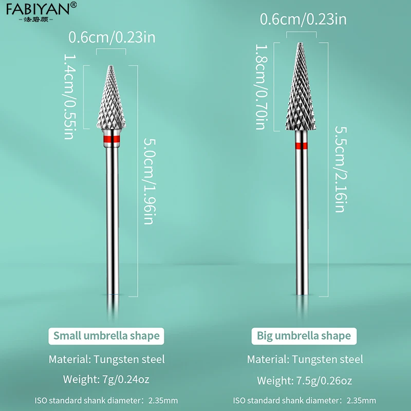 التنغستن الصلب مسمار لقمة ثقب قاطعة المطحنة ل مانيكير الكهربائية مسمار مثقاب أدوات الأظافر #4