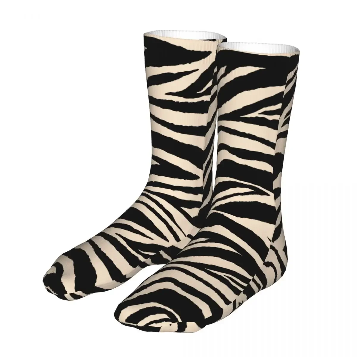 Animal Print Zebra Socks Men Women Polyester Fashion Socks Crazy Spring Summer Autumn Winter Stockings Gifts