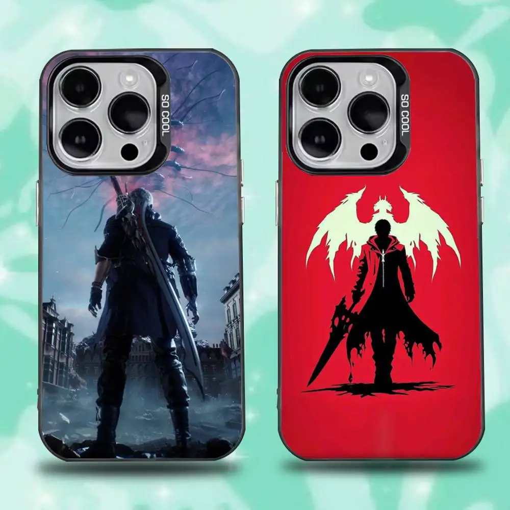 

D-Devil M-May Cry Game Phone Case For iPhone 16,15,14,13,12,11,Mini,Pro,E,SE4,XS,MAX Black Candy Matte Cover