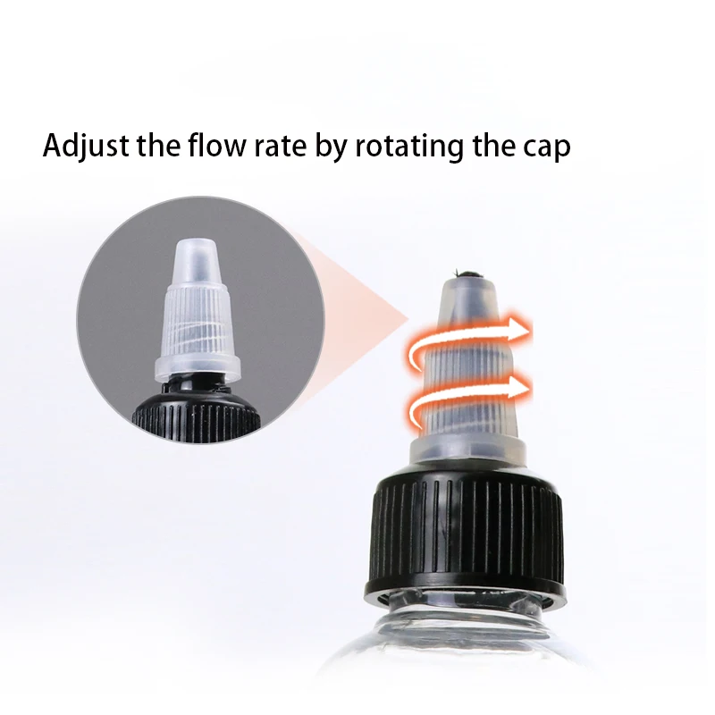 5-250ml Squeeze Dropper Bottles Plastic Eye Drop Bottle Twist Top Cap Liquid Paint Ink Dispenser Glue Applicator10ml 50ml 100ml
