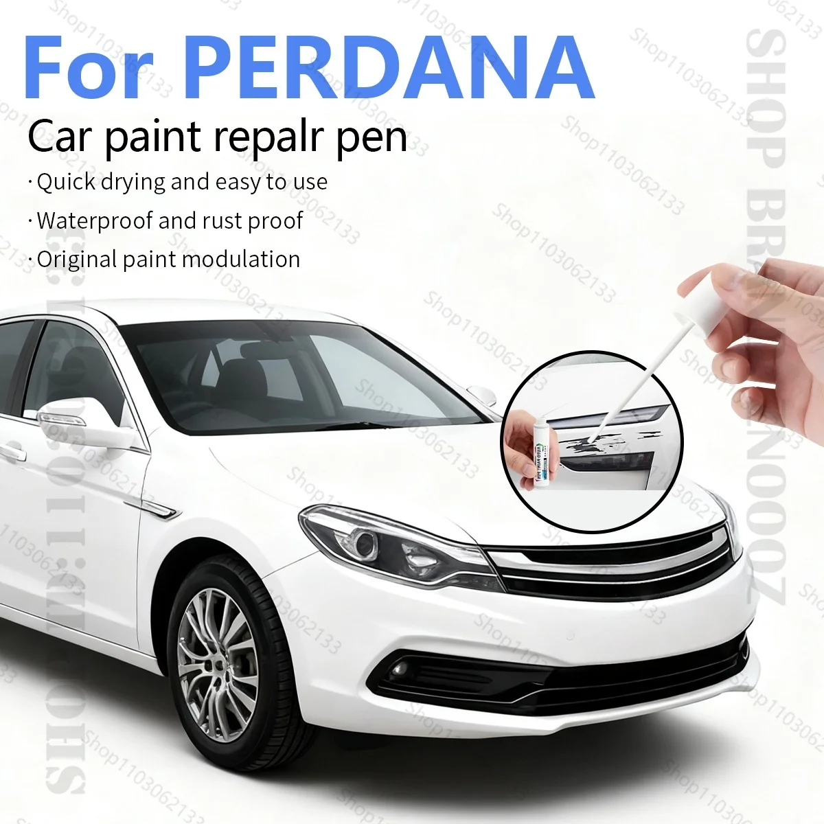 

Ручка для ремонта автомобильной краски, аксессуары для ремонта царапин, синий 16606, черный A0216, серебристый A0166, красный для PROTON PERDANA 1995-2020 гг.