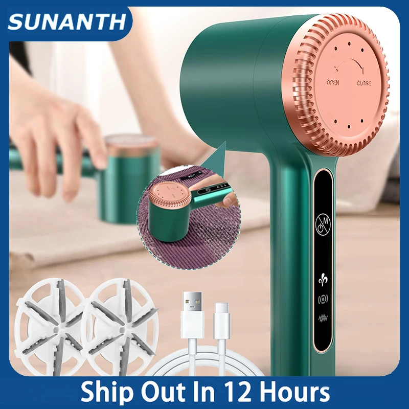 مزيل الوبر الكهربائي المحمول للملابس، جهاز إزالة متعدد الوظائف قابل لإعادة الشحن لسترة النسيج، كرة الشعر، أداة تشذيب الزغب