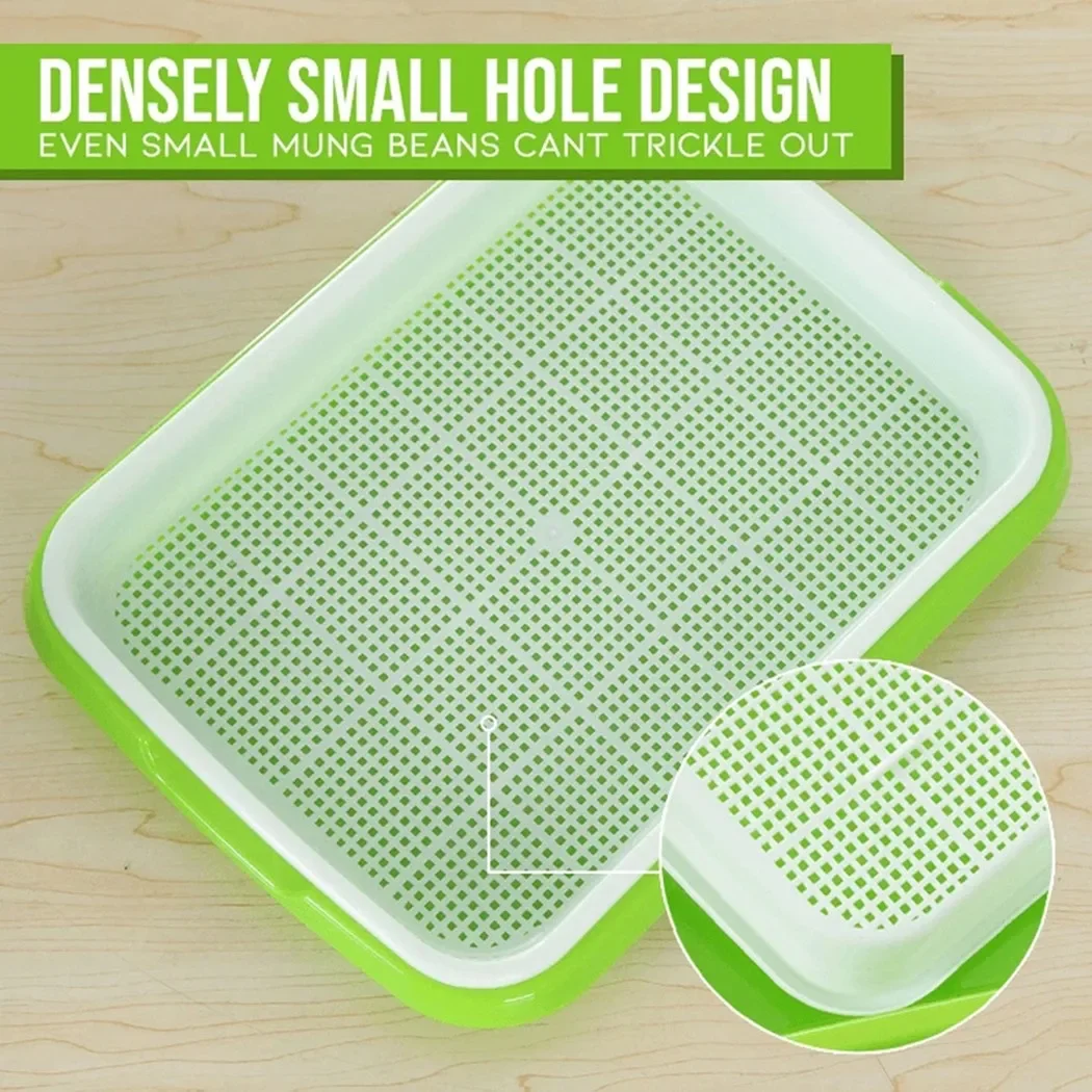 

Microgreens Sprouter Tray Hydroponic / Sprouting Tray For Sprout Horticultural Hydroponic Systems Tray Garden Nursery Potted