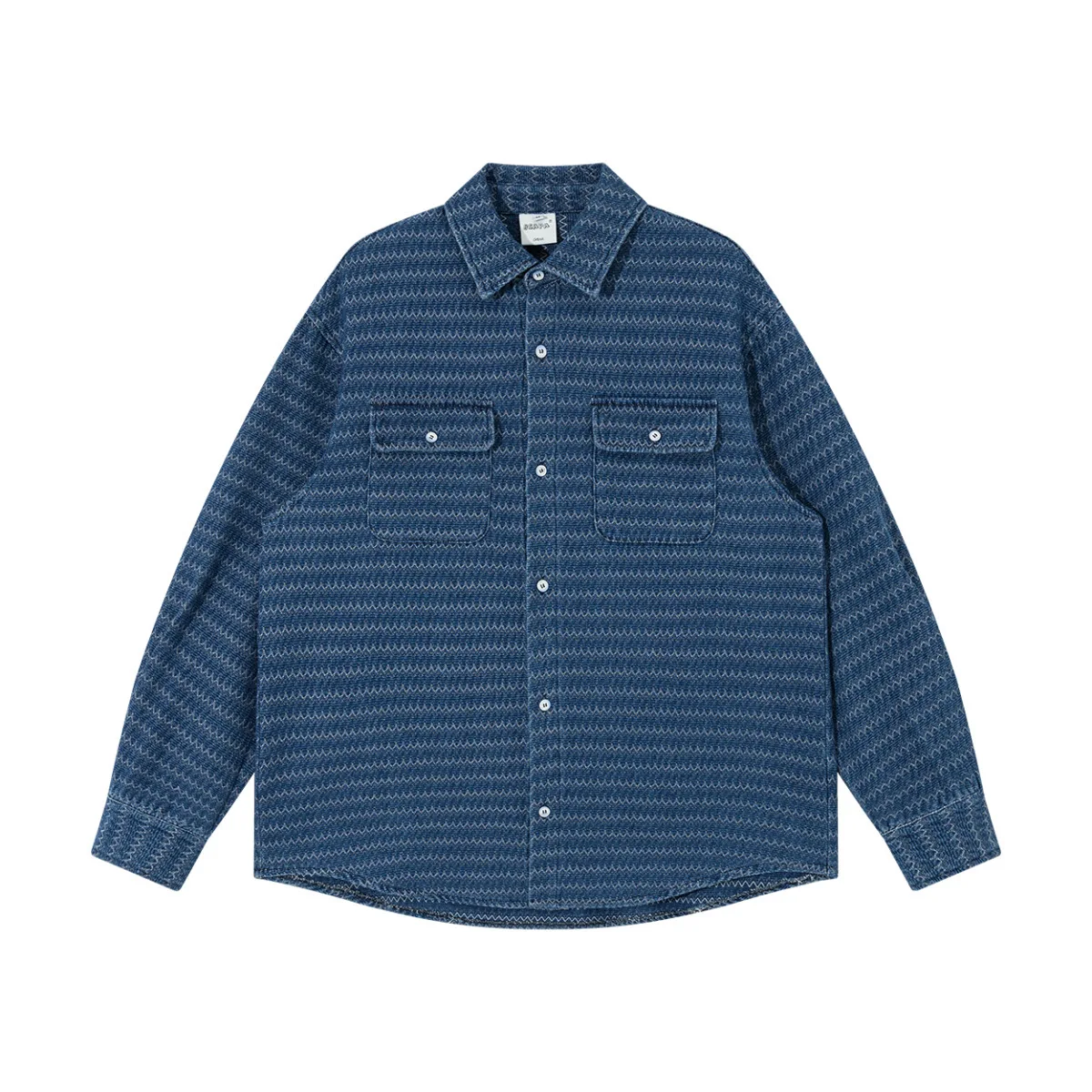 

Винтажная синяя рубашка в клетку Kapital с длинным рукавом, свободного кроя, повседневная, для мужчин и женщин, парная, в японском стиле, свободного кроя, из хлопка