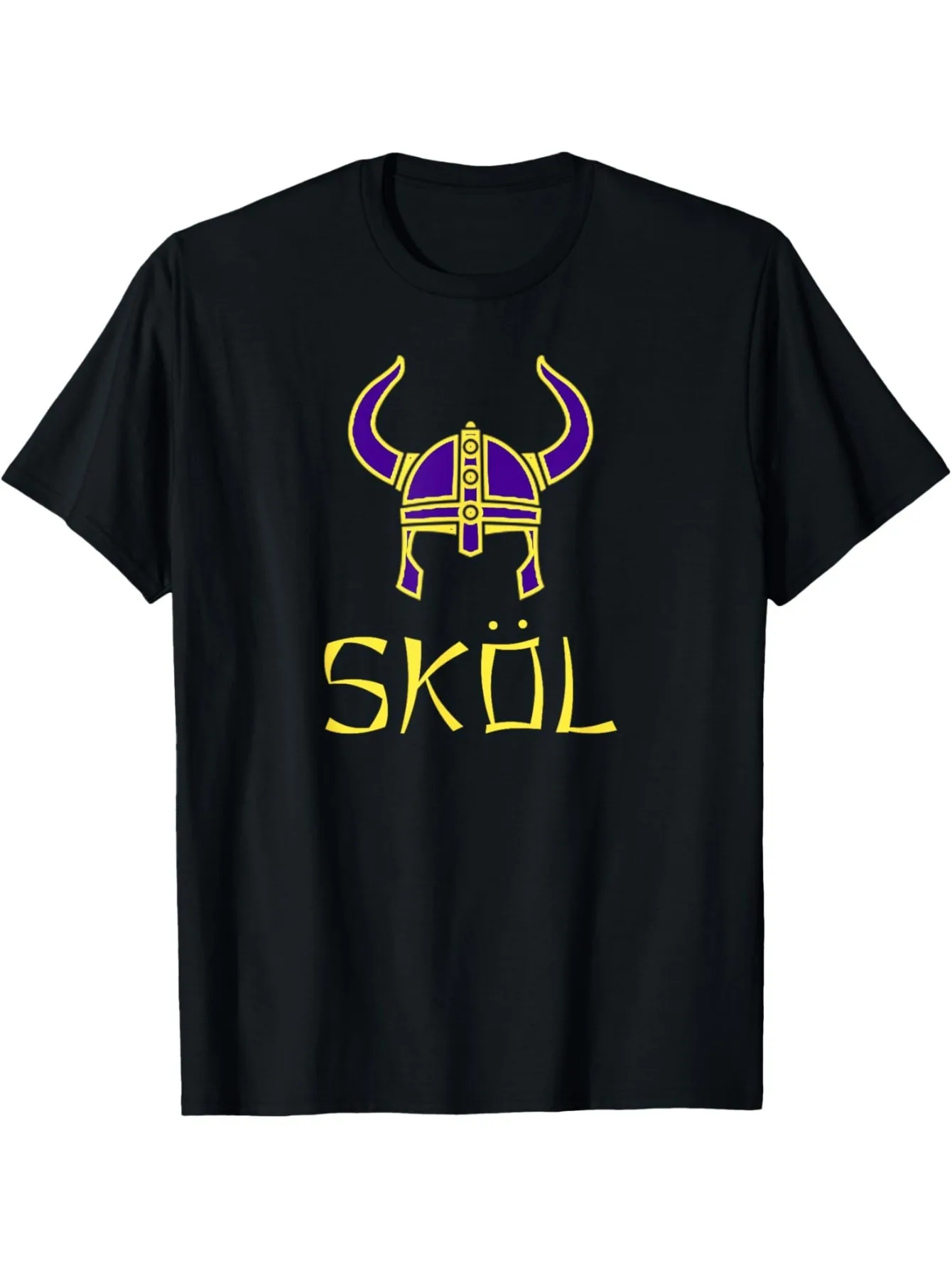 Camiseta com capacete de guerreiro viking escandinavo nórdico Skol