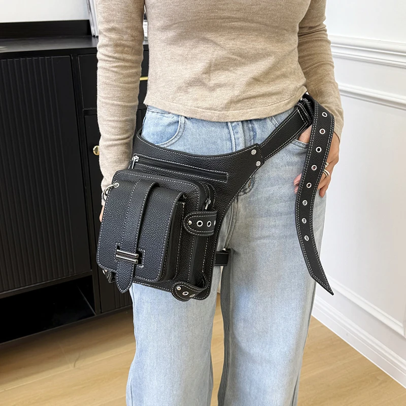 

Women Climbing Waist Bag Outdoor Hiking Cycling Running Leg Packs Portable Sports Gym Jogging Mobile Phone Pouch Sling Backpack