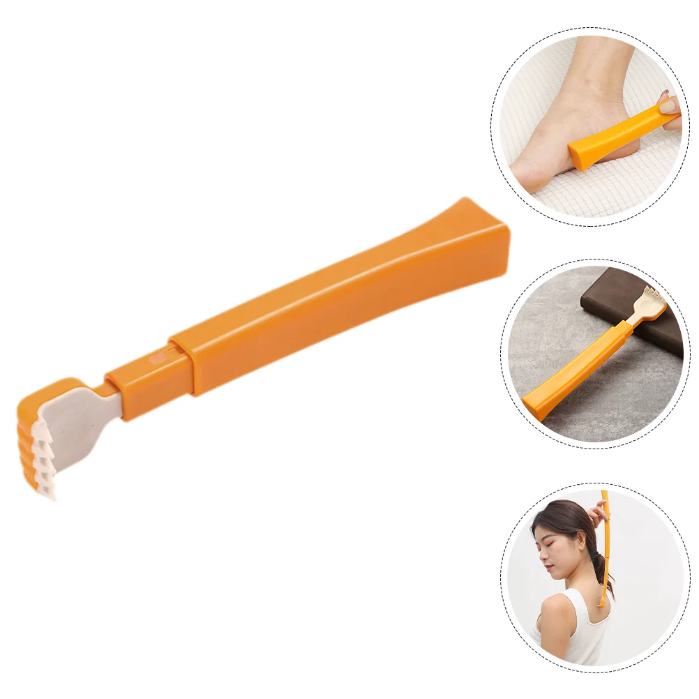 Hand Tools Back Scratcher Massager for Men Claw Neck Anti Itch Orange Telescoping Travel