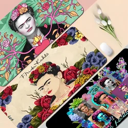 F-Frida K-Kahlo Non-slip Lockedge PC Gaming Mouse Pad Gamer Desk Mats Keyboard Pad Mause Pad Muismat for PC Mouse Carpet