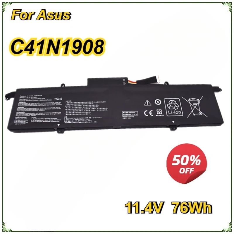 

C41N1908 0B200-03610000 Laptop Battery for Asus RoG Zephyrus G14 GA401 GA401II GA401IV GA401QE GA401IH GA401IU GA401QM GA401QH