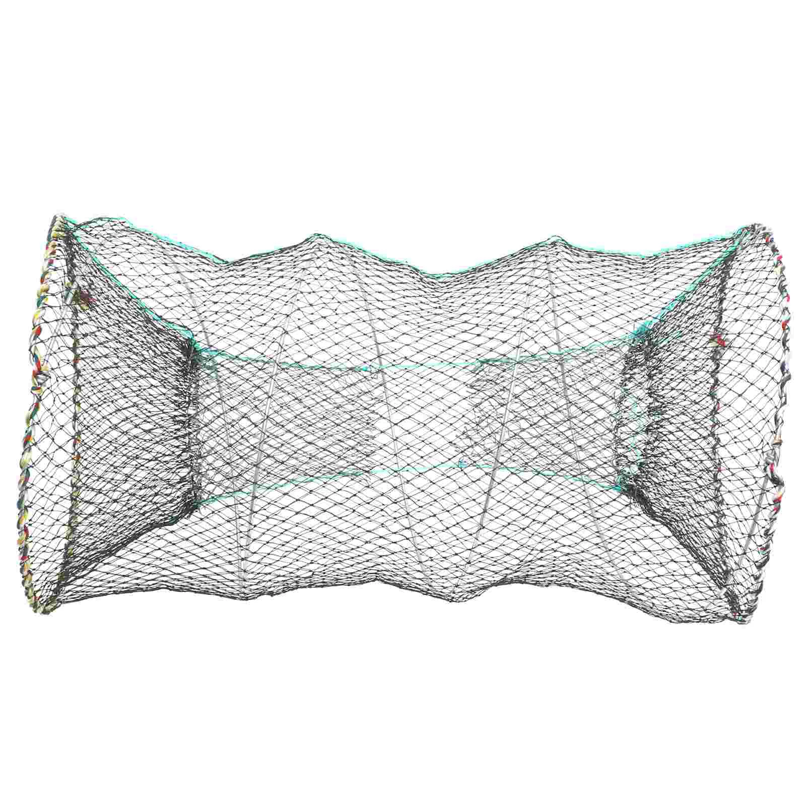 

Saltwater Fishing Guard Nets for Bait Cast Foldable Mesh Trap Landing Portable Automatic Freshwater