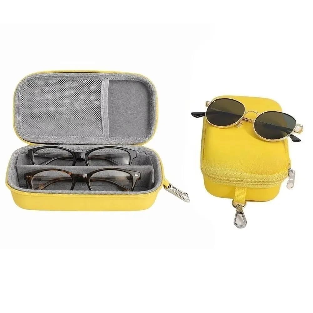 New Hard Shell Glasses Case Large Capacity Waterproof Sunglasses Protective Case 2 In 1 Shockproof EVA Glasses Case