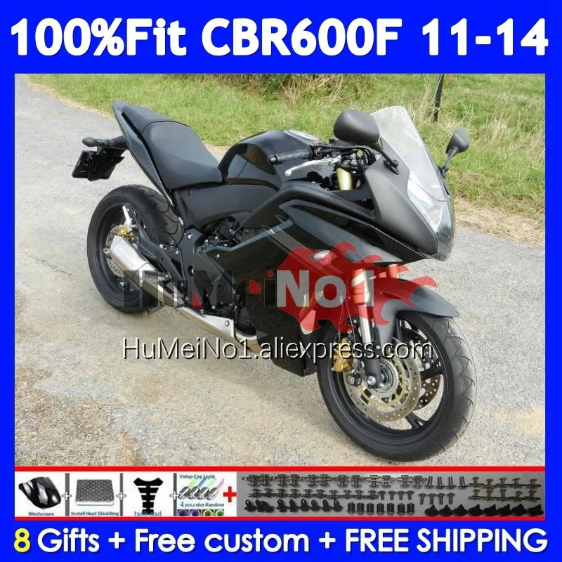 Injection For HONDA CBR600F4i CBR600F 11 12 13 14 36No.30 CBR Factory black 600 F 600F CBR600 F4i CC 2011 2012 2013 2014 Fairing