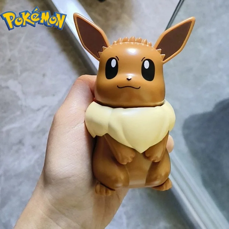 Genuine Takara Tomy Pokemon Figure Hello Pika Hello Pocha Hello Vui Pikachu Piplup Eevee Robot Responds Voice Gifts Toys