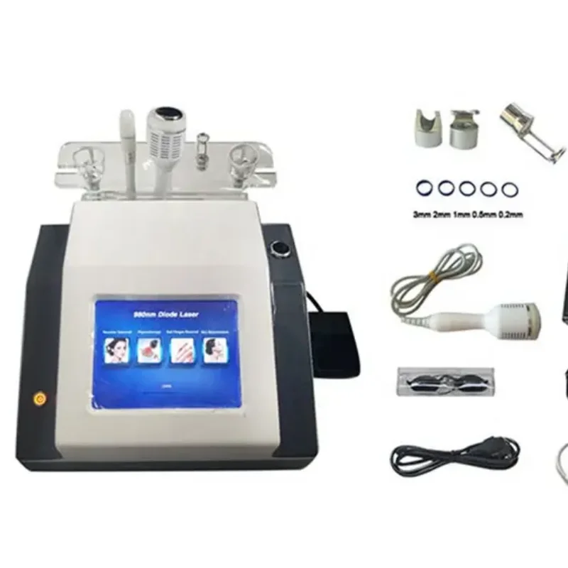 Máquina láser de diodo 5 en 1 de 980nm, tratamiento de hongos en las uñas, venas de araña, eliminación Vascular, rejuvenecimiento de la piel, dispositivo de belleza