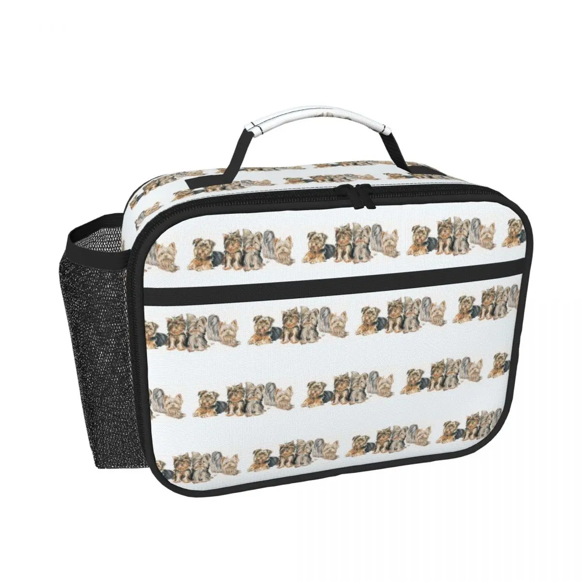 Yorkshire Terrier Puppies Insulated Lunch Bag for Women Kids Leakproof Food Boxes Thermal Lunch Box Tote