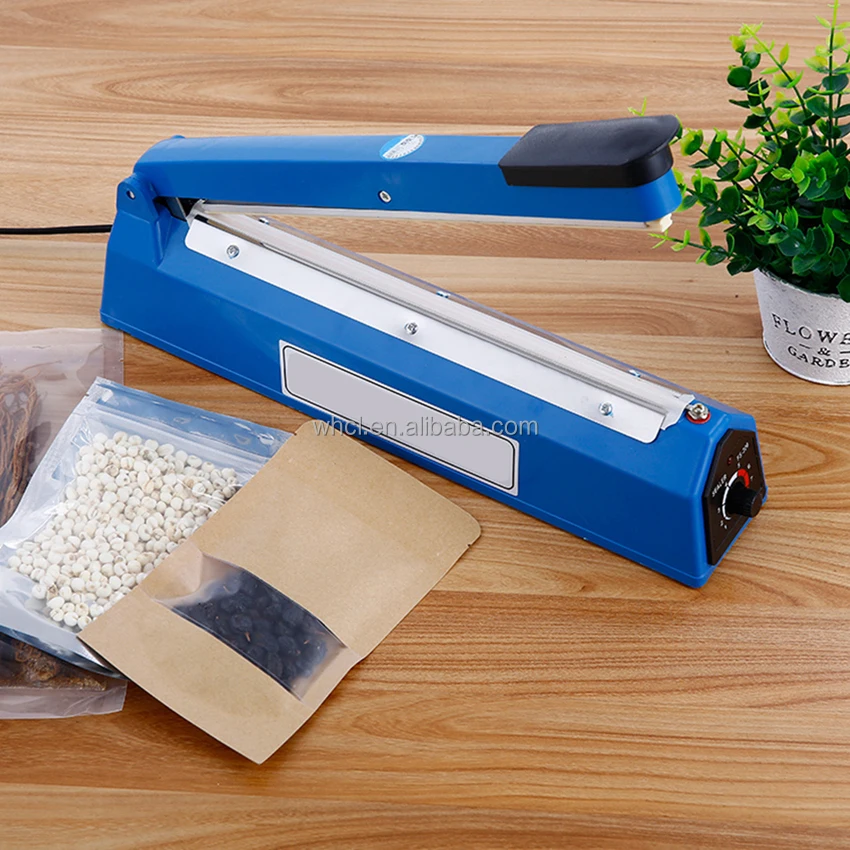 

300mm Impulse Heat Electric Plastic Nylon Poly Bag Sealer Machine Manual Kitchen Tool Semi-Automatic for Textiles Mini Packaging