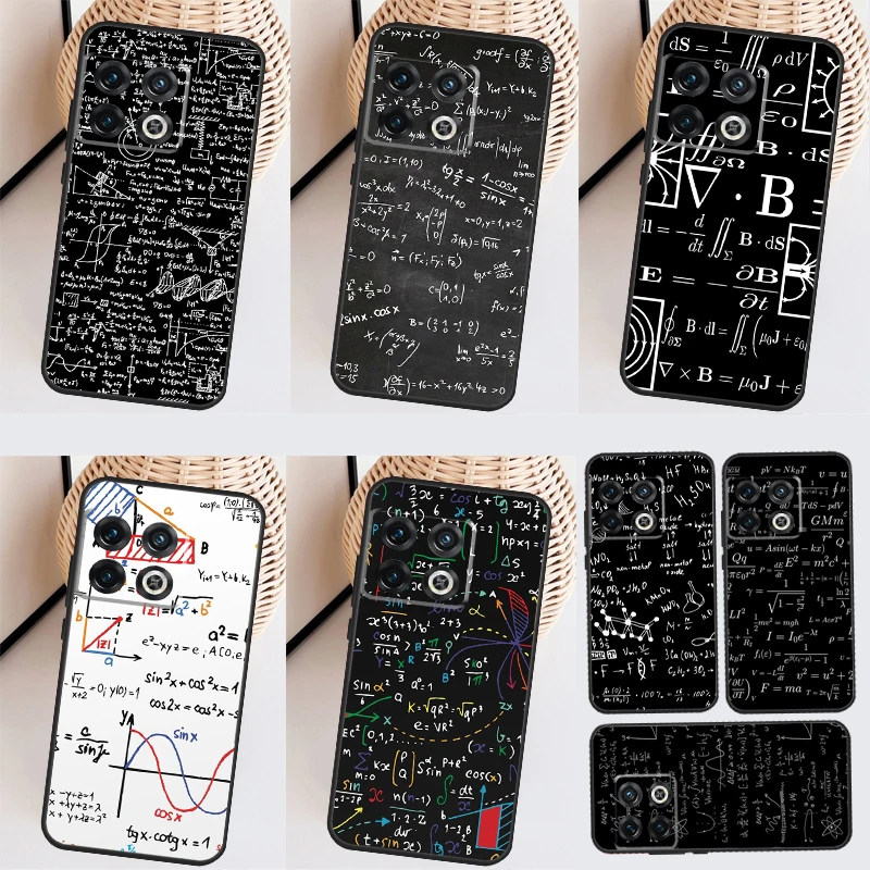 Physics Science Maths Formula Case For OnePlus Nord 2T CE 2 3 Lite N10 N20 N30 OnePlus 11 9 10 Pro 8T 9R 10R 10T Cover