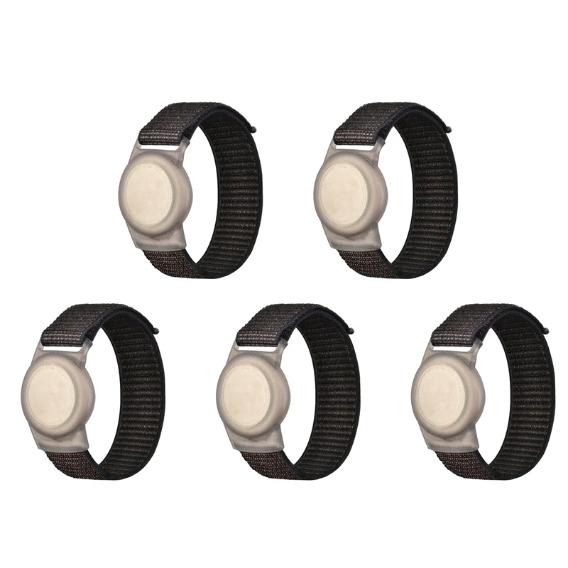 Hot TTKK 5X สายรัดข้อมือเด็กใช้งานร่วมกับ Apple Airtag, สําหรับ Air Tag GPS Tracker ผู้ถือสร้อยข้อมือไนลอน G