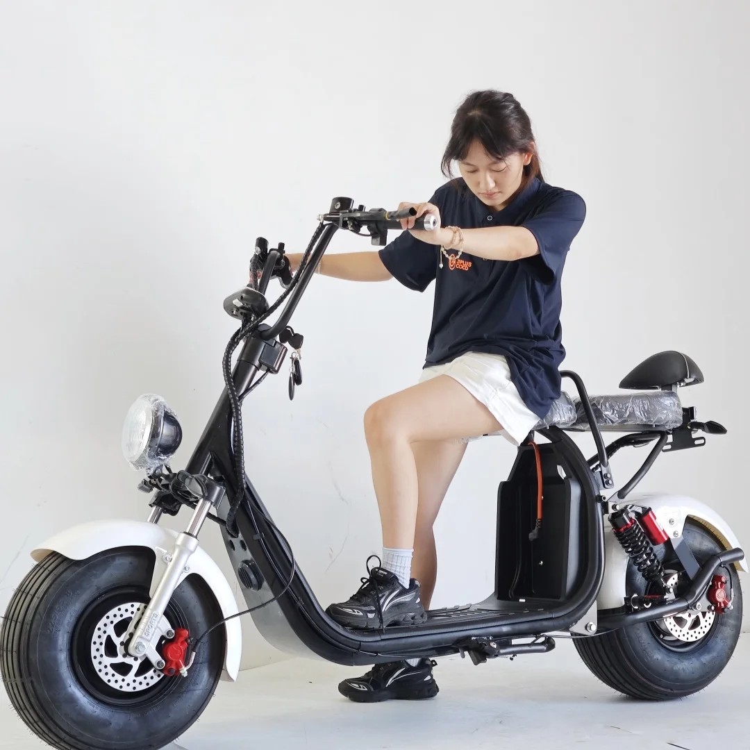 EEC COC 2000W Potente scooter eléctrico de neumáticos anchos 60V 20Ah