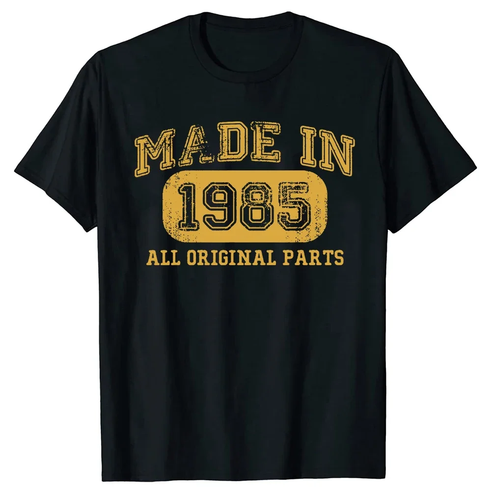 Made in 1985 Birthday Gifts 39 Year Old 39th Bday Present T Shirt Summer Streetwear Father Days Daddy Gift Idea T-shirt Men