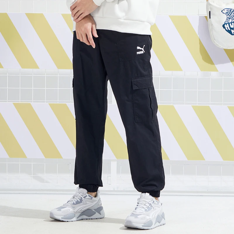 Puma Genuine 2025 New Men's Woven Cuffed Workout Sport Pants 533101-01