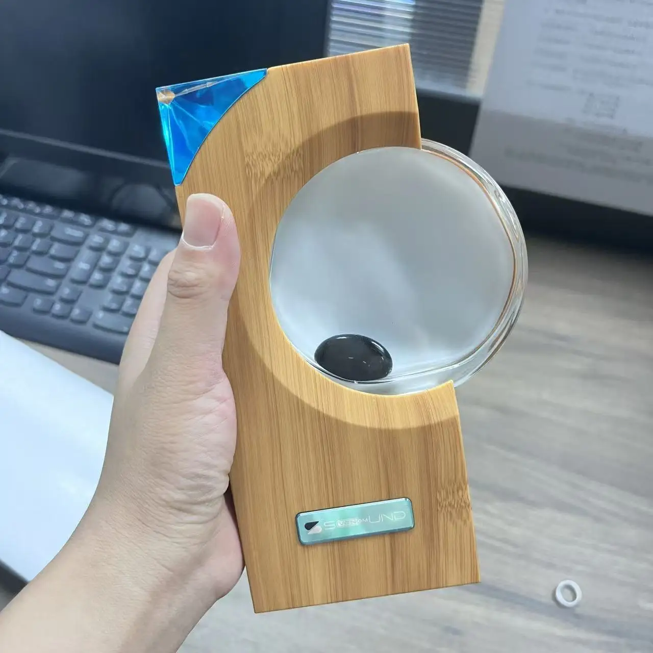 Ferrofluide dansant avec musique rythme musique rythme lampe ferrofluide son visualiseur ferrofluide bureau jouet pour le bureau à domicile