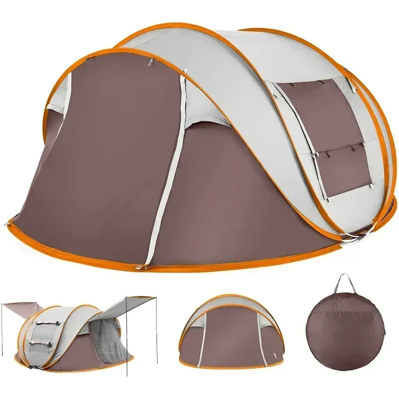 Waterproof Portable 5-8 Person Family Outdoor Camping Tent Quick Set Up In 60 Seconds Camping Equipment  Trip