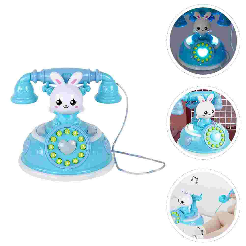 Telefono simulato gioco di ruolo giocattolo Playhouse Puzzle vari bambini a forma di cartone animato Plaything elettrodomestico in plastica