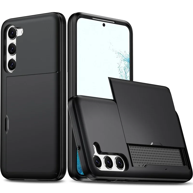 Portemonnee-kaart houder telefoonhoesje voor Samsung Galaxy S24FE S25 Edge S24 Ultra S26 Plus A57 A37 A55 A56 A36 A16 beschermhoes