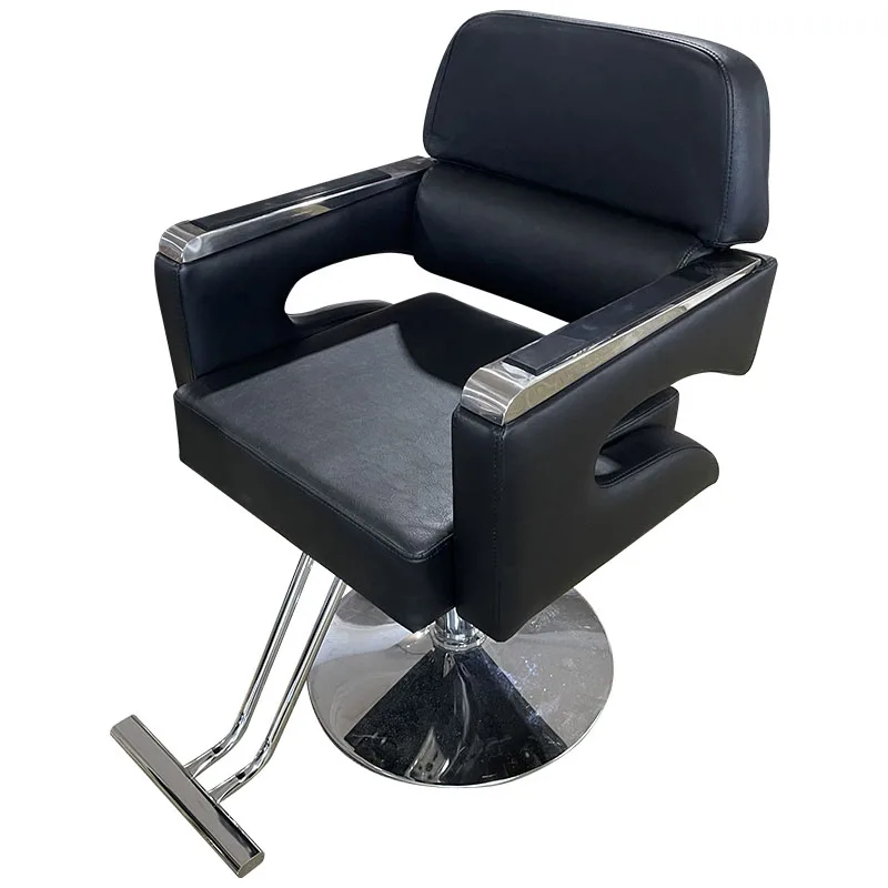 MOQ 1 High Quality One-Step Connection  Aluminum Workshop Barber Chair Hydraulic Chair Recline Chair