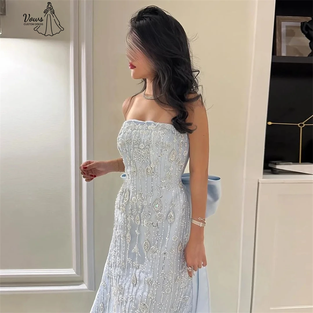 Vestido de fiesta con bordado de cuentas de votos, línea A, vestido de noche para mujer, vestidos de fiesta lujosos hechos a medida para ocasiones especiales