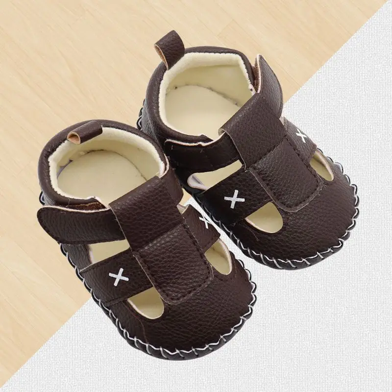 0-1 Years Baby Soft Sole Breathable Indoor Spring Autumn Pre-Walking Shoes With Toe Cap