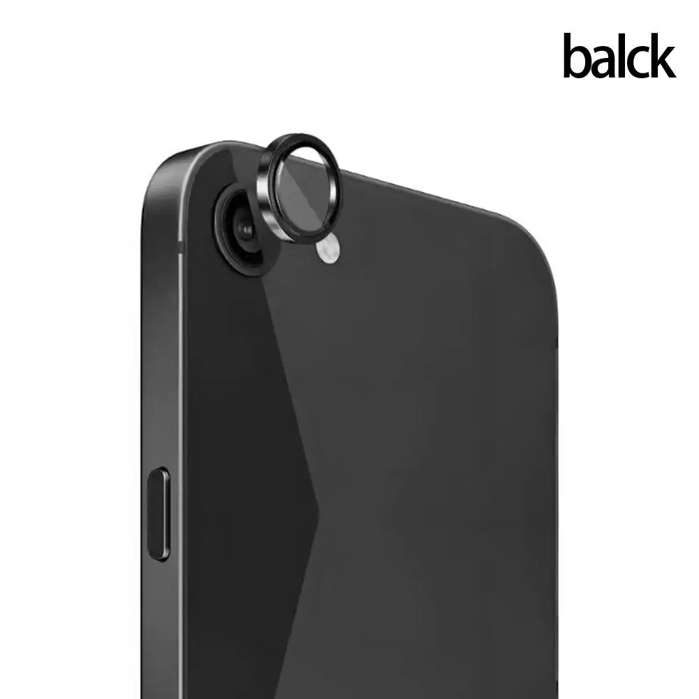 Camera Lens Protector for iPhone 16E 9H Hard Tempered Glass Screen Protector Cover With Meta Decoration Accessories S8T9