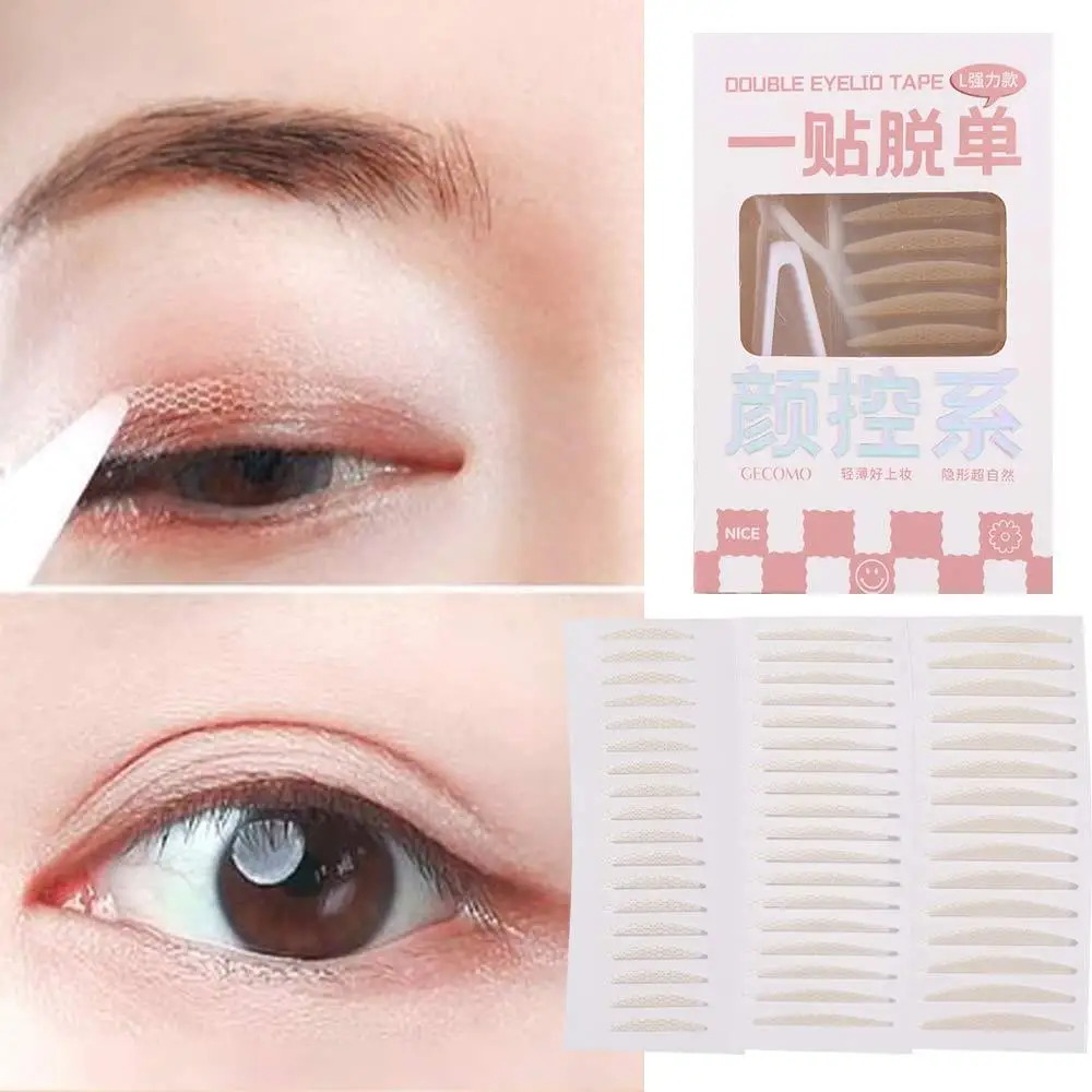 Big Eye Eye Lift Strips Mesh Type Invisible Eye Stickers Self-adhesive Fiber Invisible Double Eyelid Tape Lace Eyelid Stickers