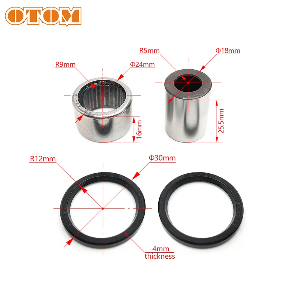 OTOM Rear Shock Absorber Needle Roller Bearings Oil Seal Maintenance Kit For KTM Rocker Arm Link Triangle Damping Connection Rod