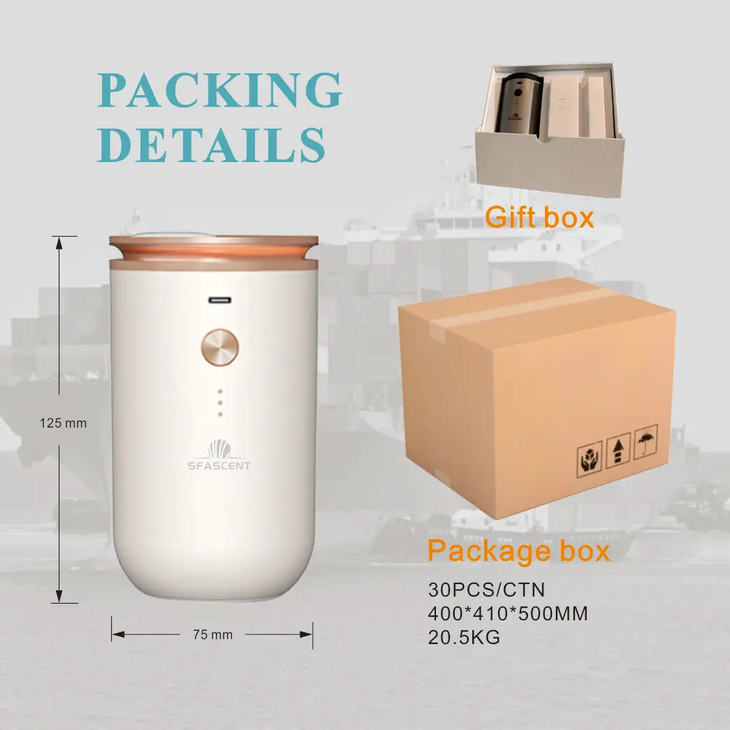 Top Hotel Rooms Restrooms Spa Best Decoration Oil Fragrance Diffuser Aromatherapy Machine with Empty Bottle