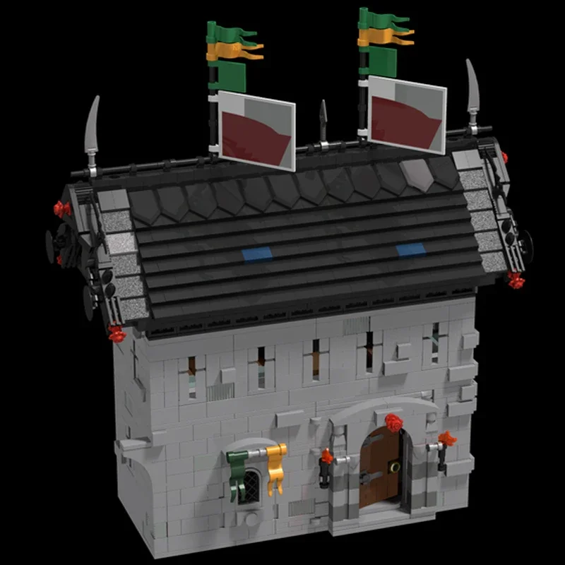 

Набор строительных блоков MOC «Большая диорама: Барраки», 1528 деталей, интерактивный развивающий STEM-набор для творческих строителей, рождественский подарок