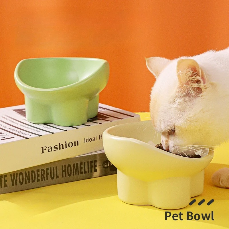 

Pet Bowl High Foot Protection Cervical Neck Cat Rice Bowl Cat Water