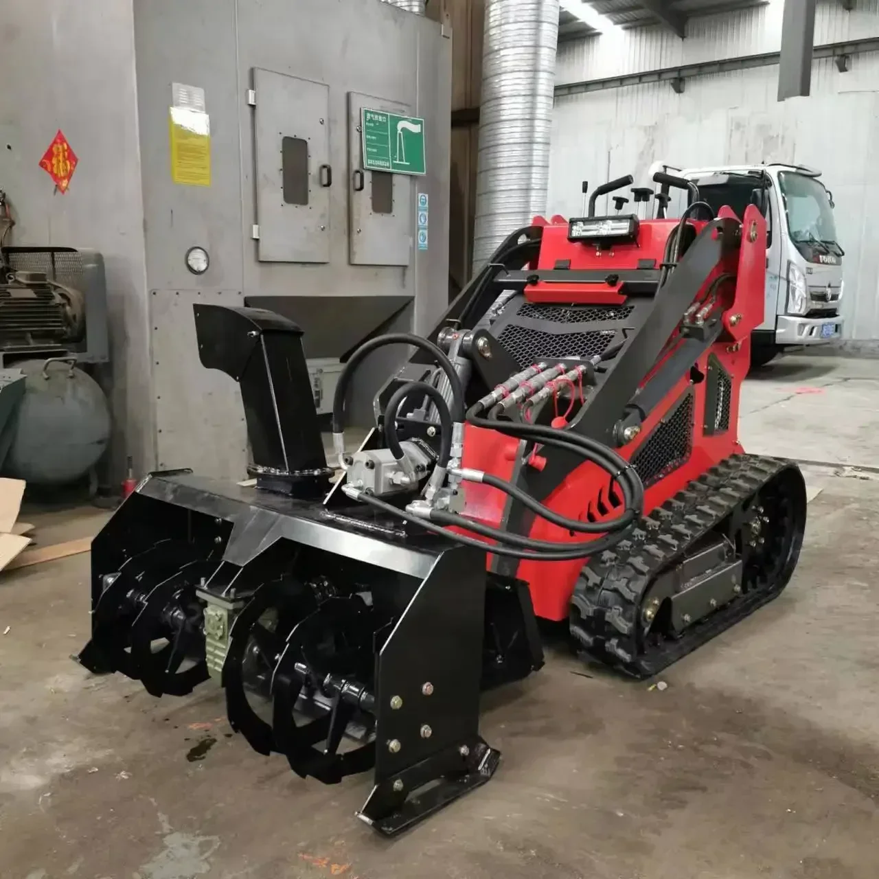 Snow Blower Attachments Hourly Snow Blowing Capacity 40-50 t for mini skid steer loader Track loader