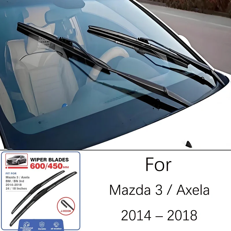 

Для Mazda 3/Axeela 2014-2018 2015 2016 2017 24 18 дюймов передние щетки стеклоочистителя лобовое стекло аксессуары для окон