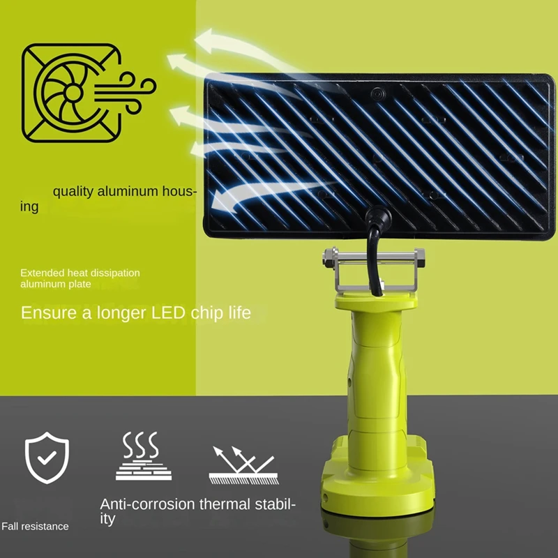 Hot Sale Car LED Alarm Work Light Flashlight Searchlight Torch Spotlight Camping Lamp For 18V Lithium Battery P108 PBP005 P117