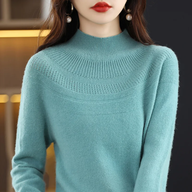 100% seamless sweater autumn and winter bottoming shirt women\'s new autumn and winter sweater sweater first-line ready-to-wear