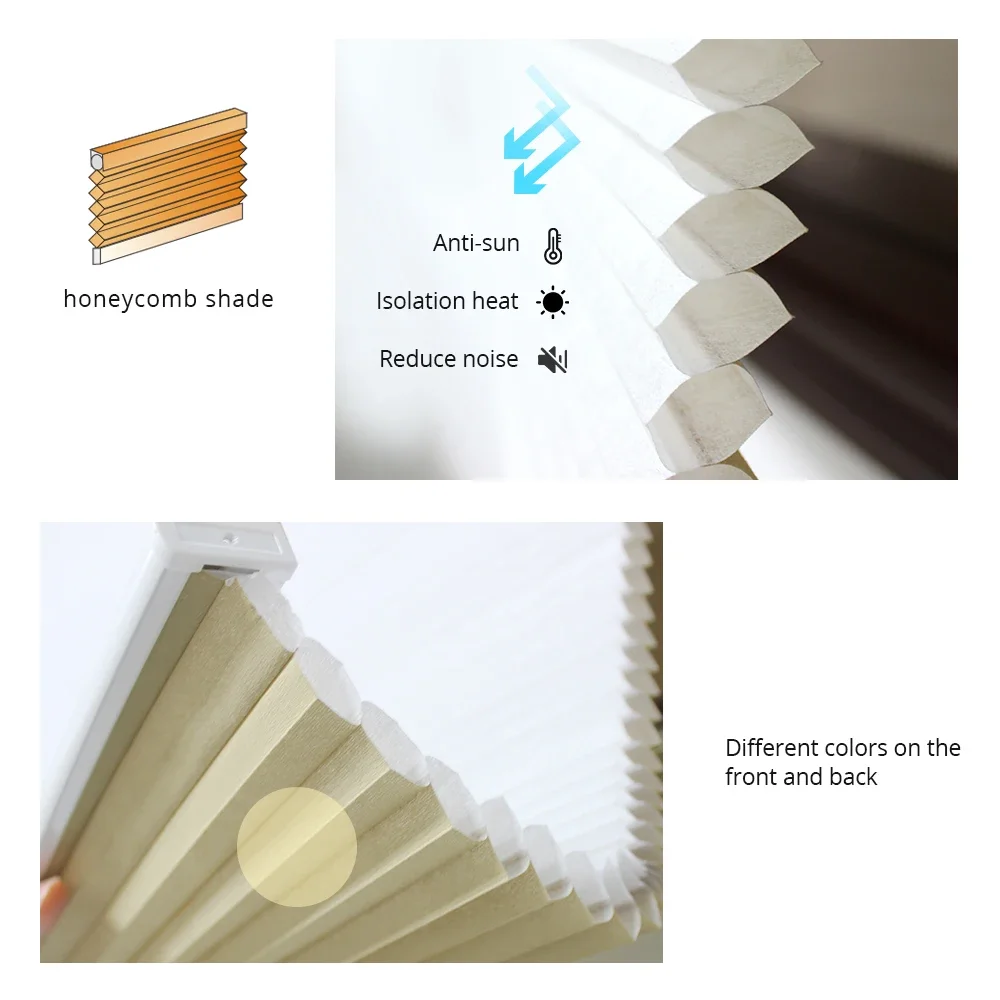 Zemismart Cordless Cellular Shades Light Filtering Tuya WiFi Smart Life Electric Honeycomb Blind Alexa Google Home Control