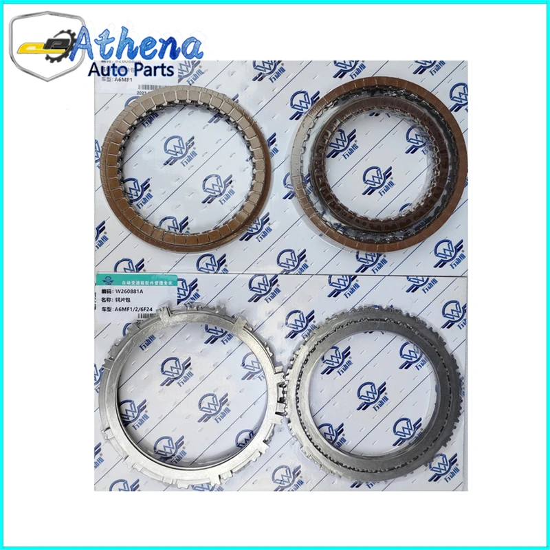 High quality A6MF1 A6MF2 6F24 Transmission Clutch Friction Plate Steel Disc Kit For Hyundai Kia