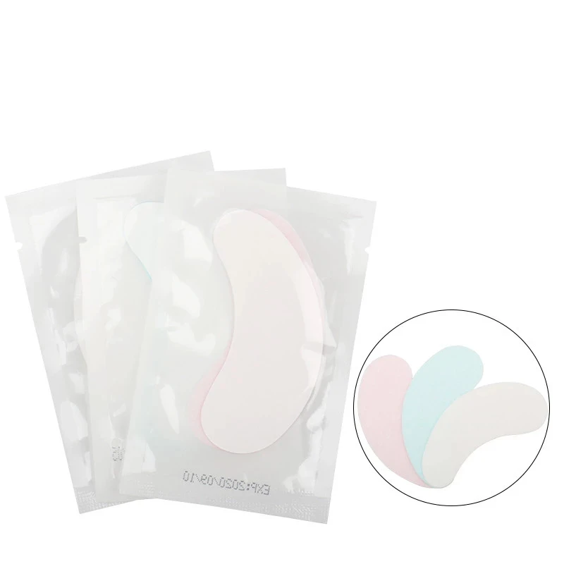 50pairs Eyelash Extension Patch Gel Eye Pad Lint Free Under Eye Sticker Lash Lift Supplies Hydrogel Patch Makeup Tool