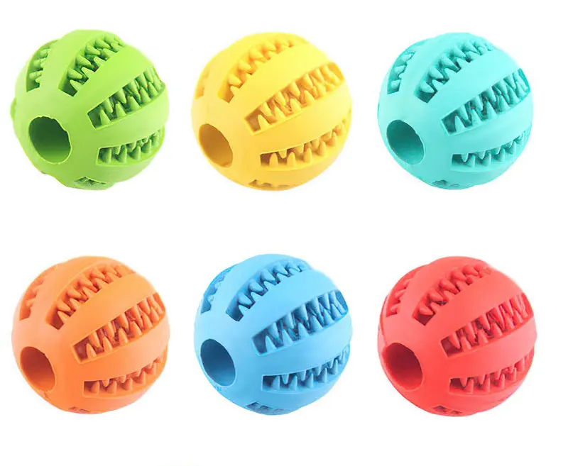 Hunde-Gummi-Leckball: Interaktiver Kau- und Zahnreinigungsball für Hunde – Trainings- und Langsam-Fressball für Haustiere – Detail 4