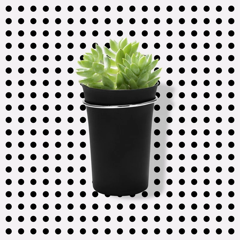 페그보드 컵이 있는 페그보드 후크, 링 스타일 페그보드 통, 페그보드 컵 거치대 액세서리, 7 세트