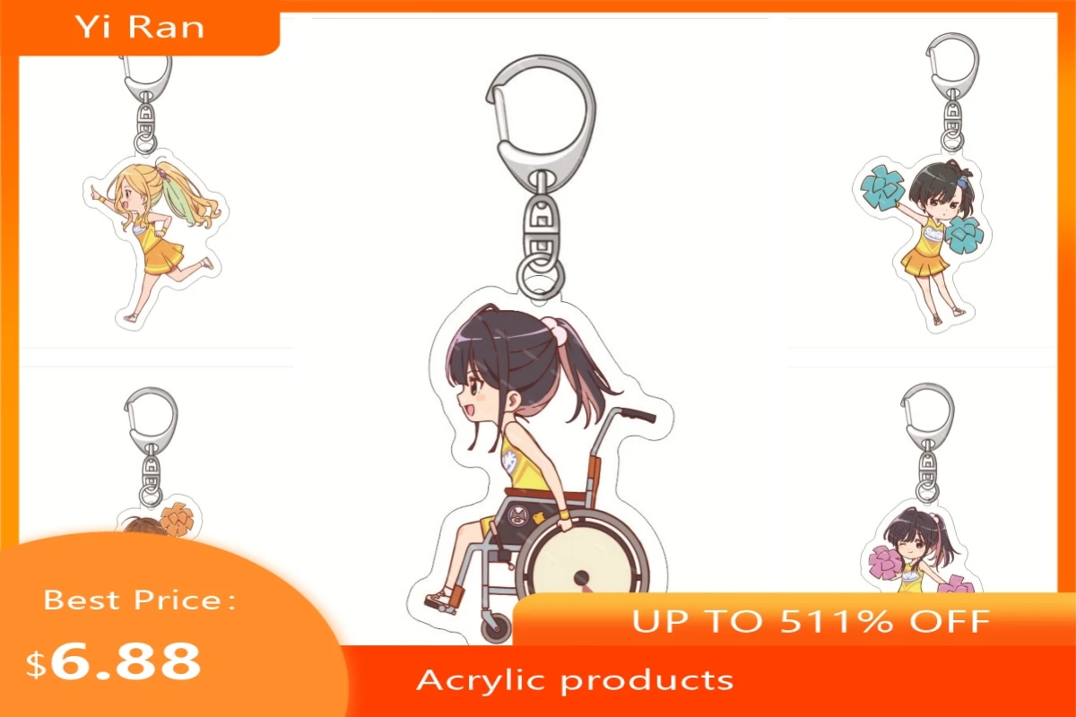 

Anime Narenare Cheer for You Acrylic HD Character Anime Cosplay Keychain Model Plate Fans Collection Gift 6CM