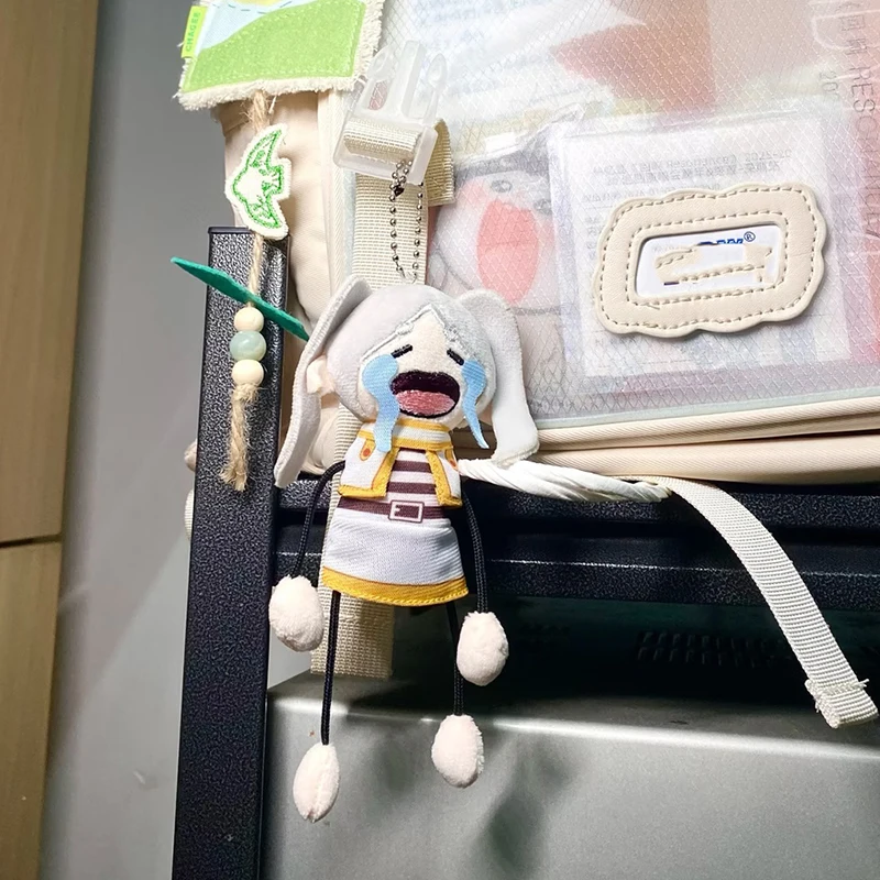 Frieren: Beyond Journey'S End Cute Frieren Keychain Plush Toy Anime Figure Soft Toy Bag Accessory Festival Gifts